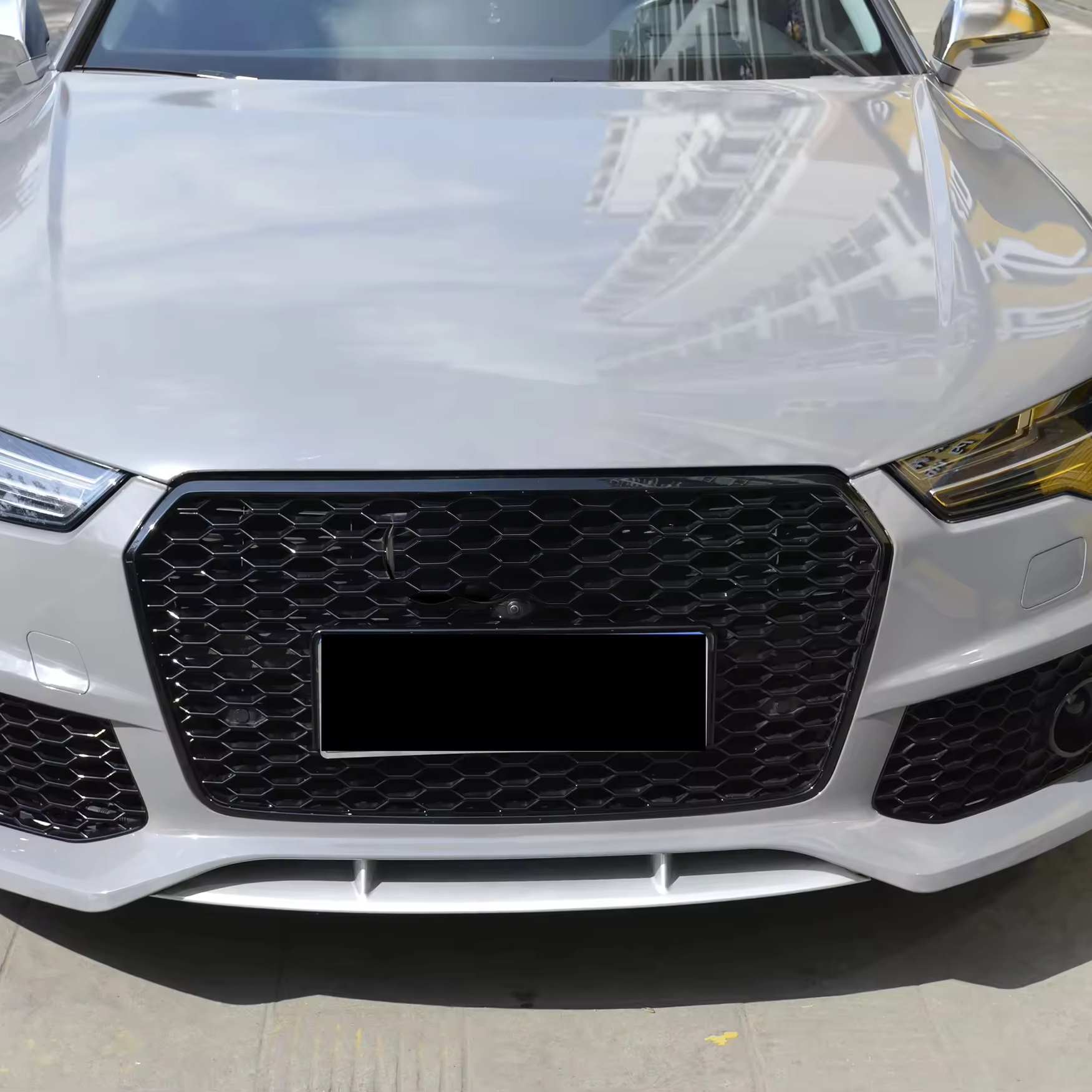 Audi A7/S7 C7.5 RS7 Style Gloss Black Honeycomb Grill (2015-2018)