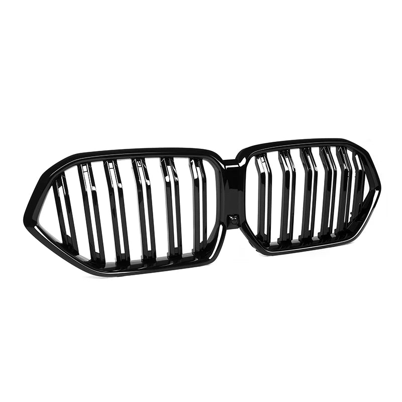 BMW X6 & X6M G06 F96 Gloss Black Double Slat Front Grills (2019-2022)