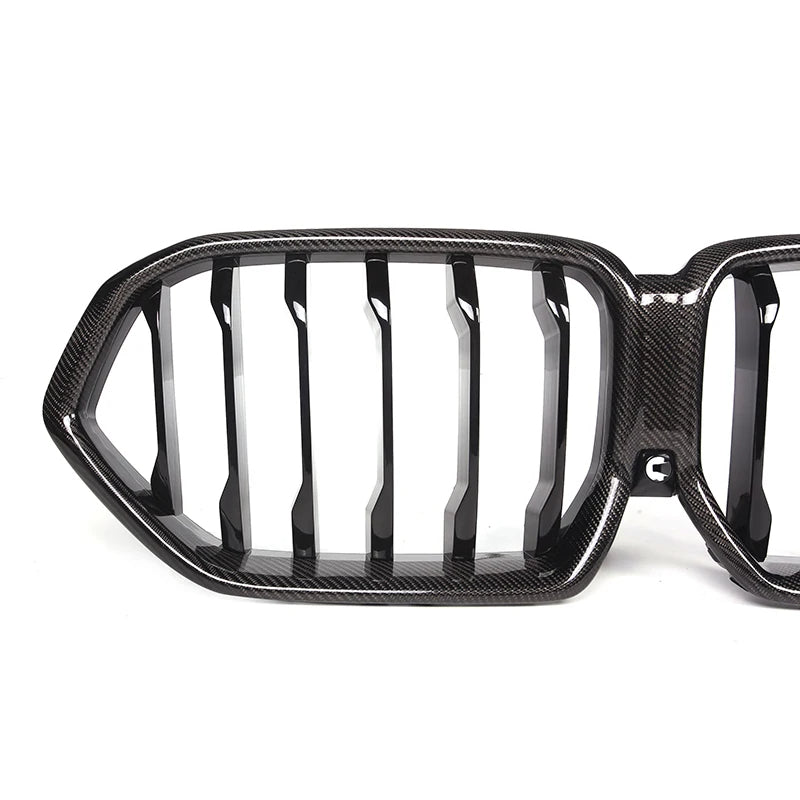 BMW X6 & X6M G06 F96 Carbon Fibre Single Slat Front Grills (2019-2022)