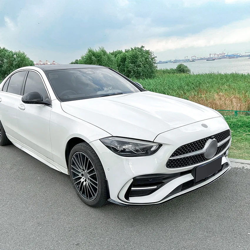 Mercedes C-Class W206 AMG Style Gloss Black Front Lip Splitter (2022+)