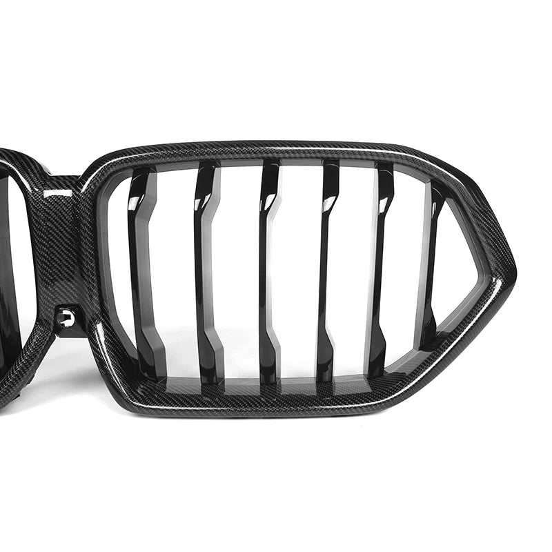 BMW X6 & X6M G06 F96 Carbon Fibre Single Slat Front Grills (2019-2022)