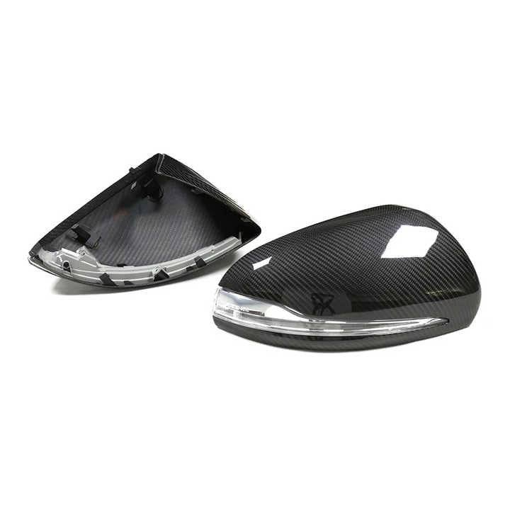 Mercedes C-Class W205 / E-Class W213 Pre-Preg Dry Carbon Fibre Mirror Covers By OPTIC (2014-2021)