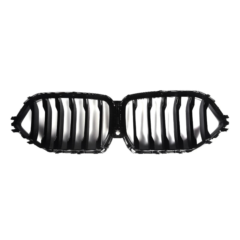 BMW X6 & X6M G06 F96 Gloss Black Single Slat Front Grills (2019-2022)