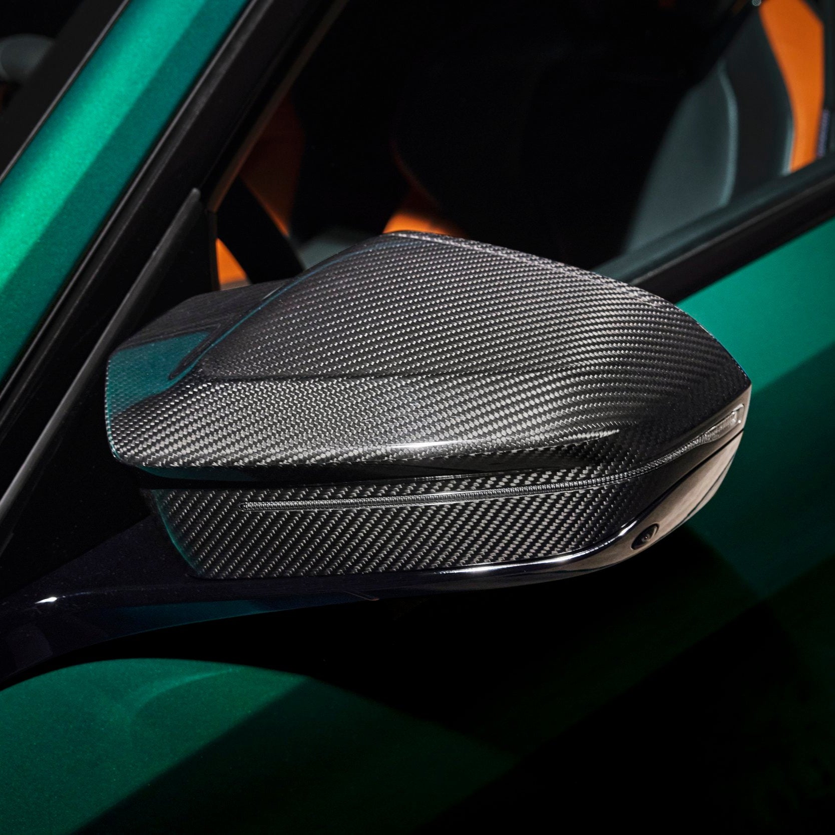 BMW 5 Series G60/G61 & M5 G90/G99 M-Style Pre-Preg Dry Carbon Fibre Mirror Covers By OPTIC (2024+)