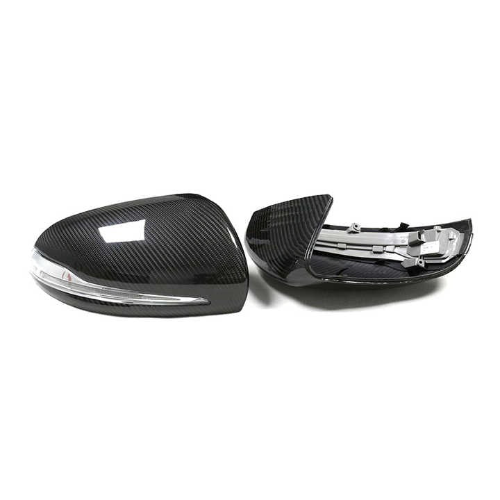 Mercedes C-Class W205 / E-Class W213 Pre-Preg Dry Carbon Fibre Mirror Covers By OPTIC (2014-2021)