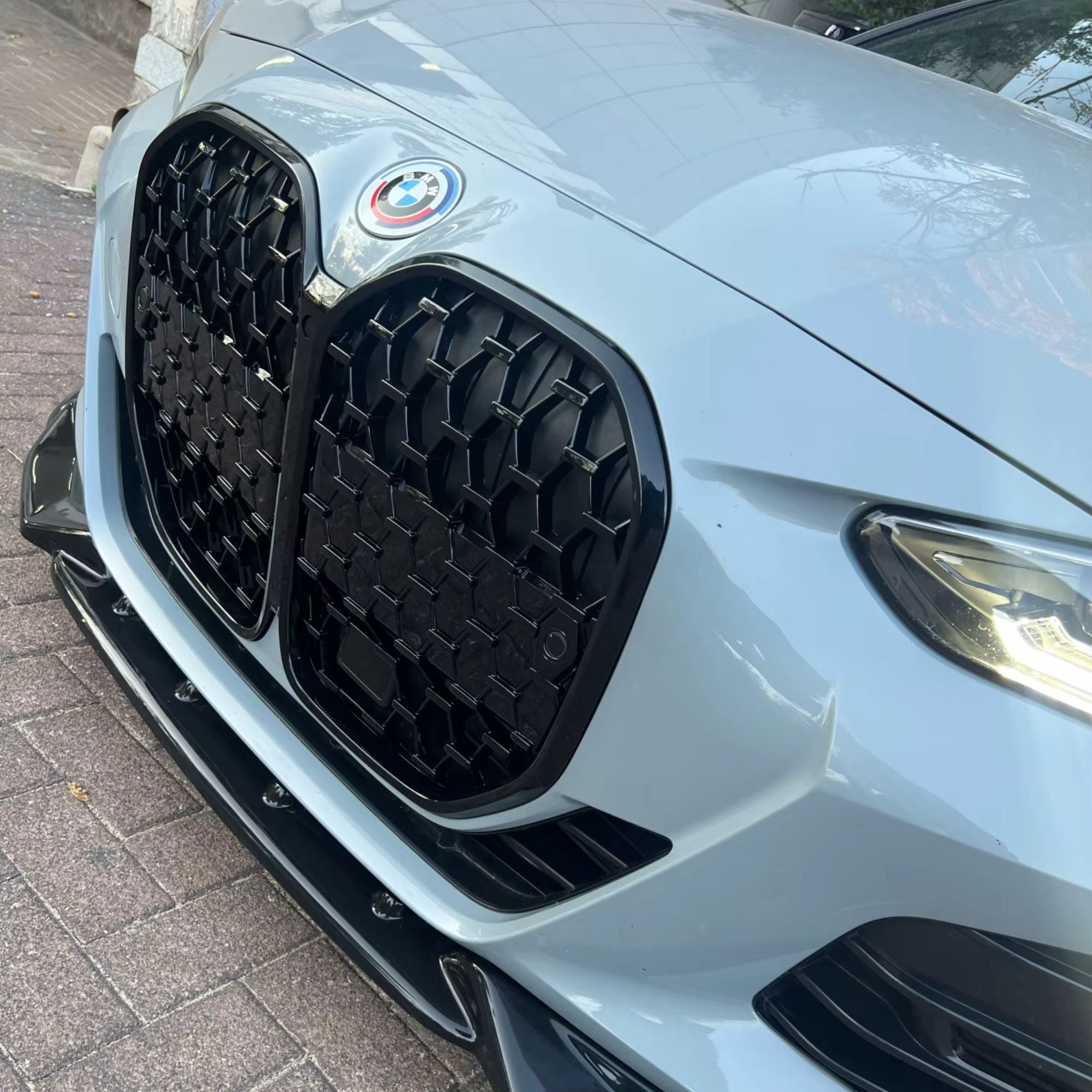 BMW 4 Series G22 G23 Gloss Black Diamond Front Grill (2020+)
