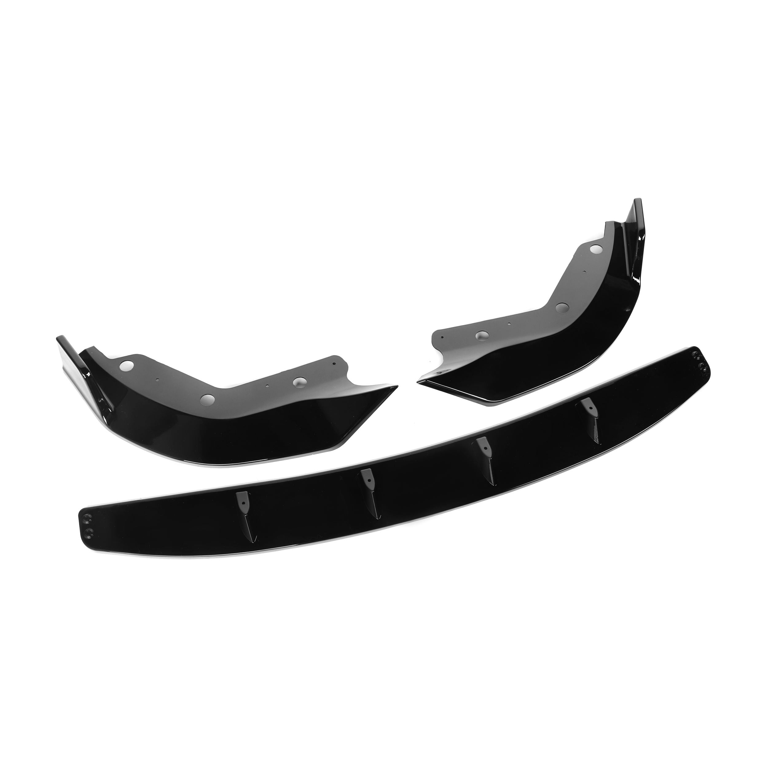 BMW 3 Series M-Sport G20/G21 Competition Style Gloss Black Front Lip Splitter (2019-2022)