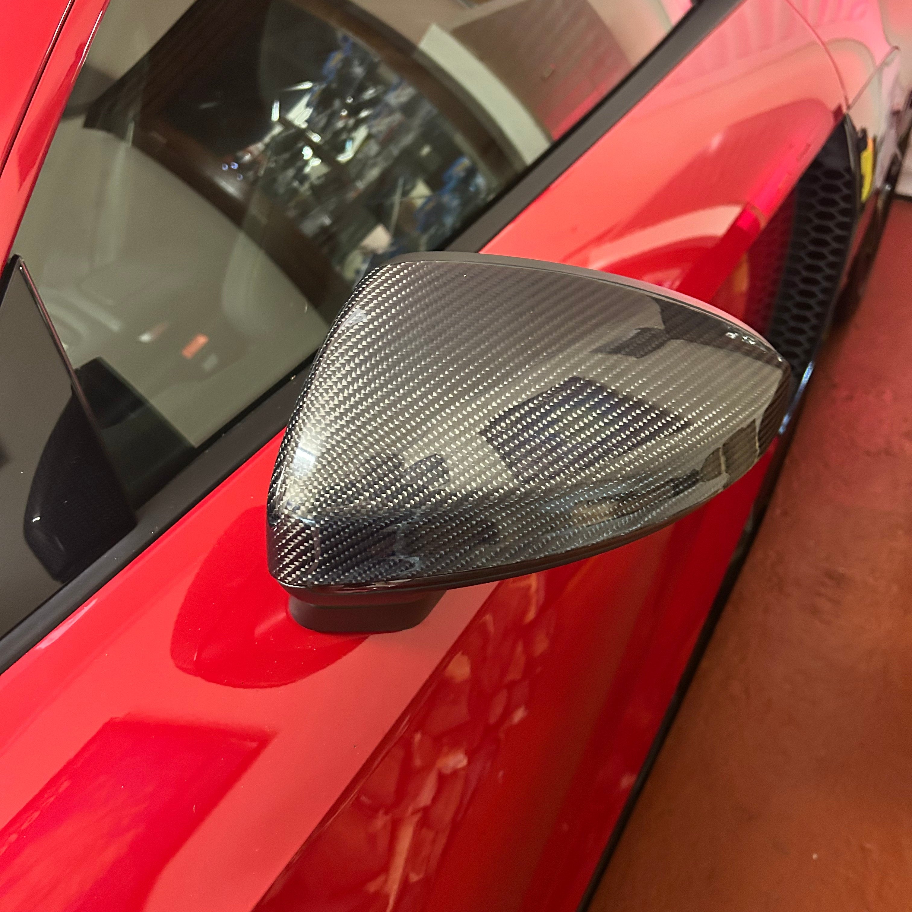 Audi TT/TTS/TTRS MK3 8S & R8 4S Gen 2 Pre-Preg Dry Carbon Fibre Mirror Covers By OPTIC (2015-2024)