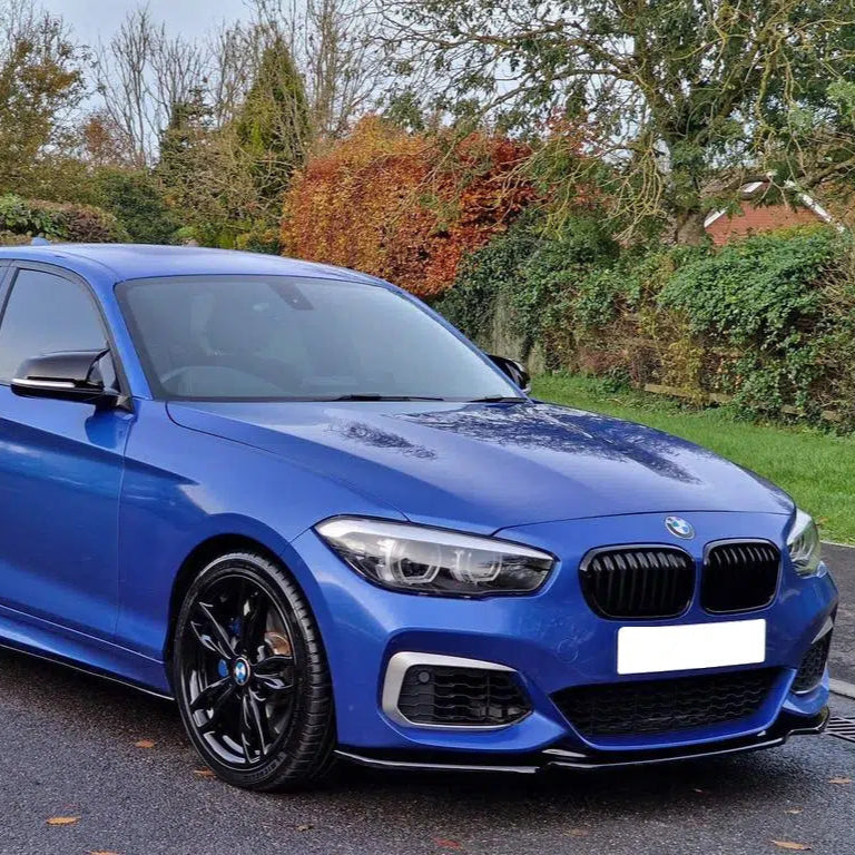 BMW 1 Series LCI Gloss Black Single Slat Front Grills F20 F21 (2015-2019)