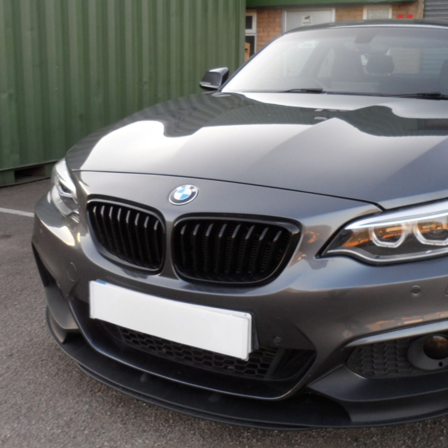 BMW 2 Series & M2 Gloss Black Single Slat Front Grills F22 F23 F87
