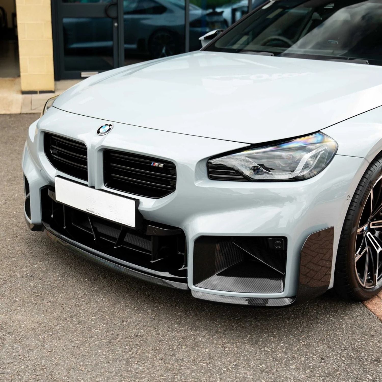 BMW M2 G87 Pre-Preg Dry Carbon Fibre Mp Style Front Bumper Ducts Covers By OPTIC (2023+)