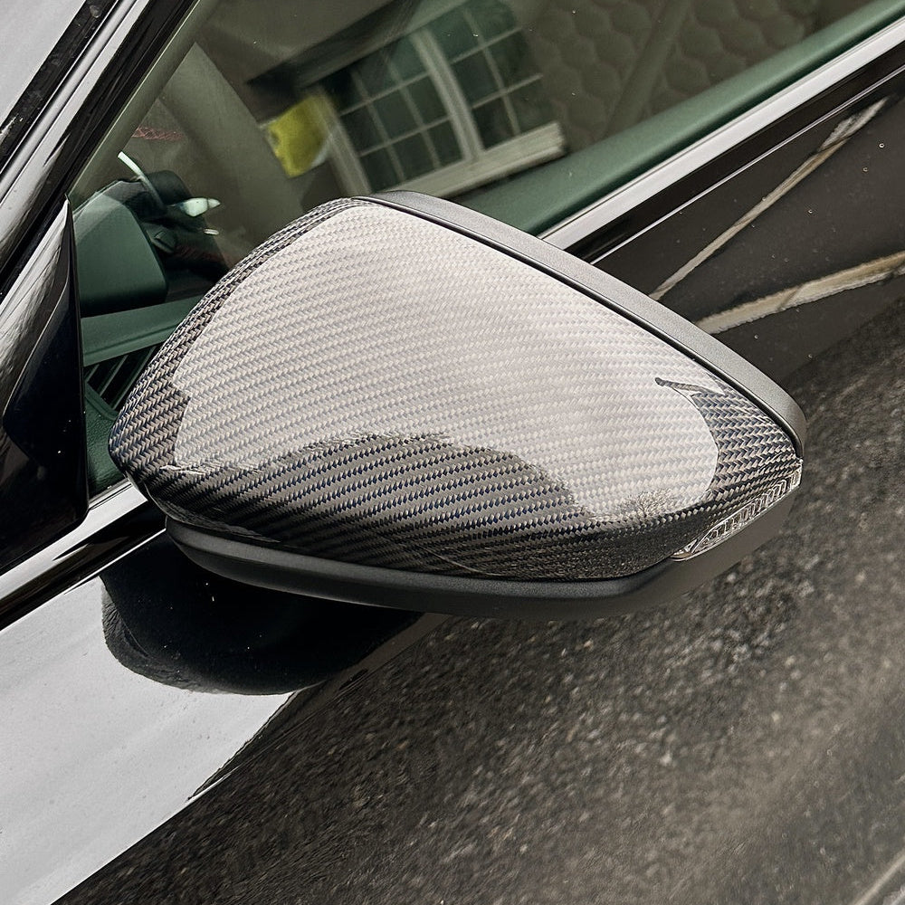 VW Golf MK8 Carbon Fibre Mirror Covers (2019+)