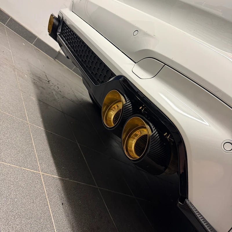 BMW M2 G87 Slash Cut Carbon Exhaust Tips