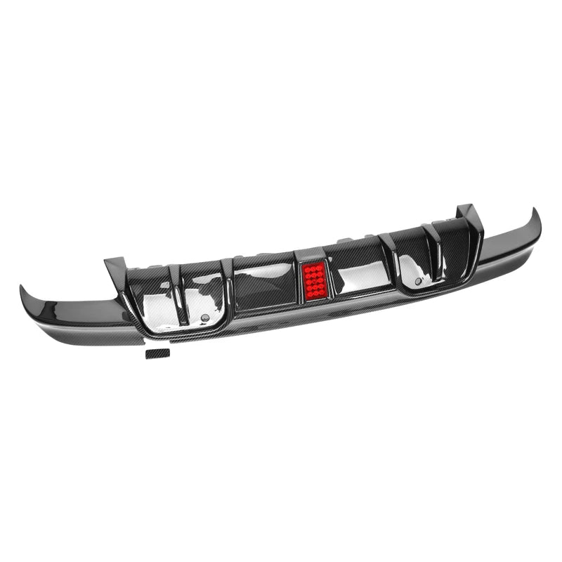 BMW X5M F95 X6M F96 Pre-Preg Dry Carbon Fibre LED Rear Diffuser By OPTIC (2019-2022)