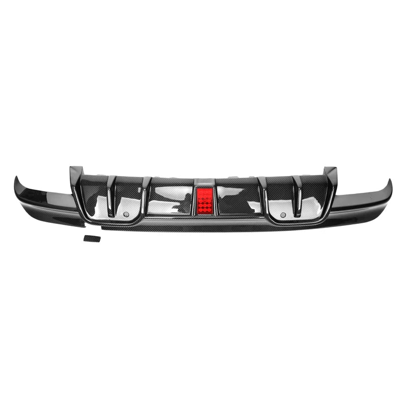 BMW X5M F95 X6M F96 Pre-Preg Dry Carbon Fibre LED Rear Diffuser By OPTIC (2019-2022)