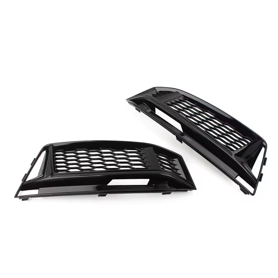 Audi A4/S4 B9 Gloss Black Fog Light Grills (2016-2019)
