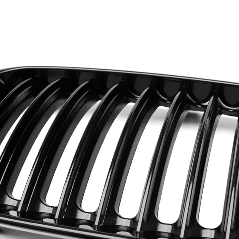 BMW 3 Series E92/E93 Pre-LCI Gloss Black Single Slat Front Grills (2006-2009)