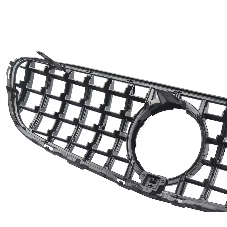 Mercedes GLC X253/C253 Gloss Black Panamericana GT Style Grill (2015-2019)