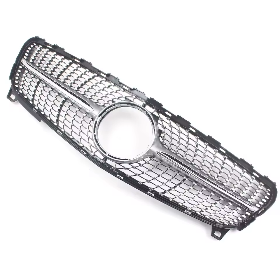 Mercedes A-Class W176 Facelift Gloss Black Diamond Style Grill (2016-2018)