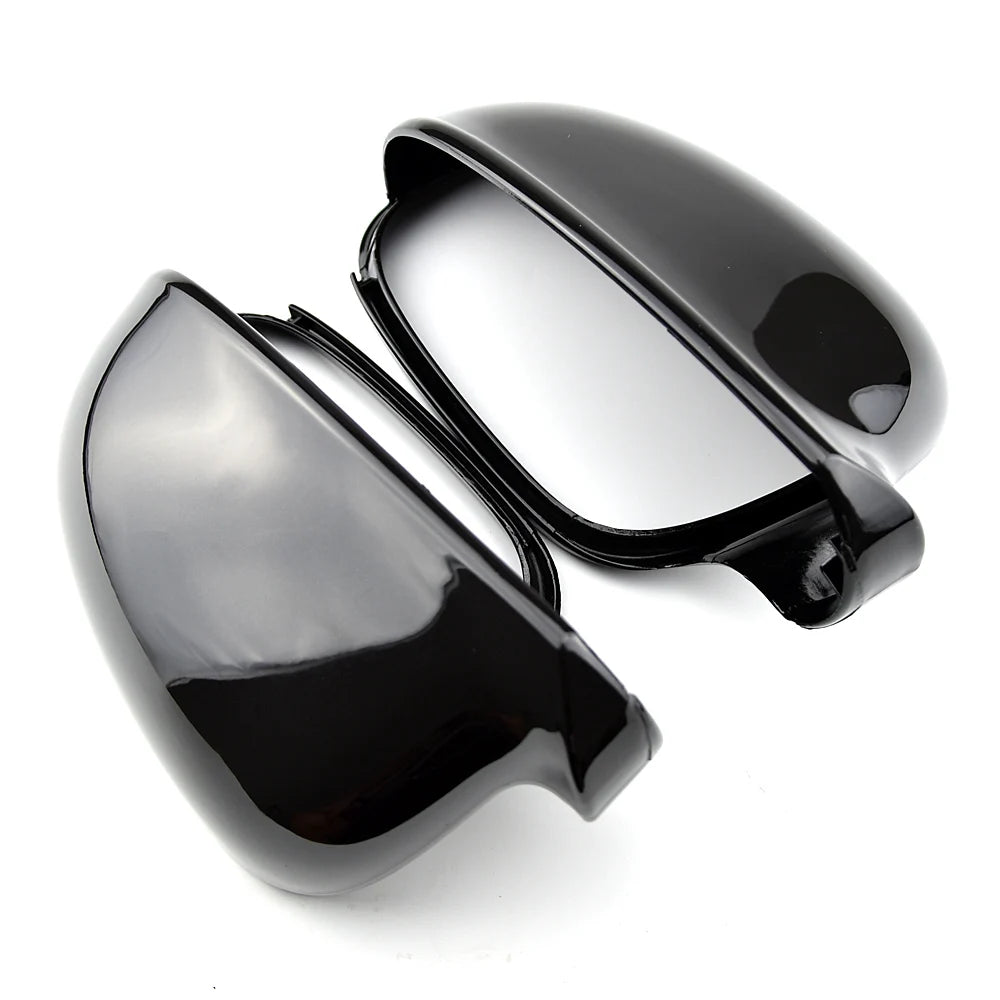 Gloss Black Mirror Covers For Golf MK5 (2003-2009)