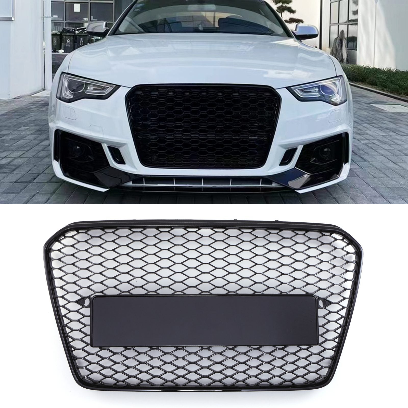Audi A5/S5 B8.5 RS5 Style Gloss Black Honeycomb Grill (2012-2016)