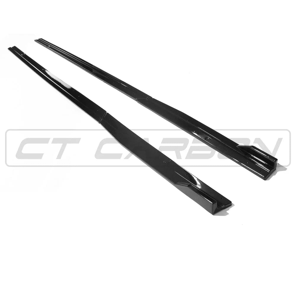 VW GOLF R/GTD/GTI MK7/7.5 2014-2020 GLOSS BLACK SIDE SKIRTS - CT CARBON