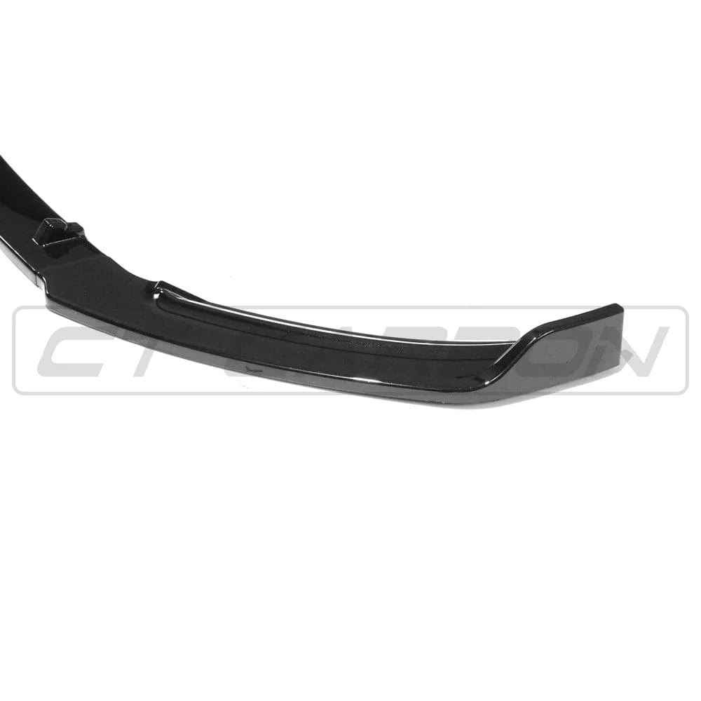 VW POLO MK6 2017-2020 GLOSS BLACK SPLITTER - CT CARBON