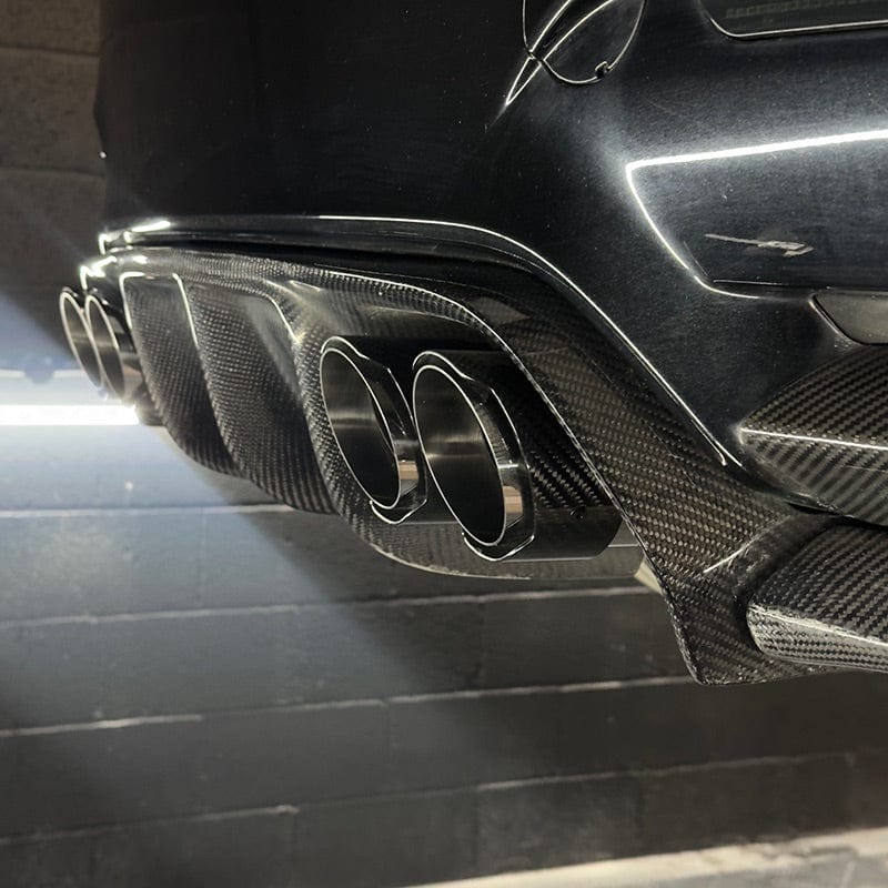 BMW M5 F10 Slash Cut Carbon Exhaust Tips