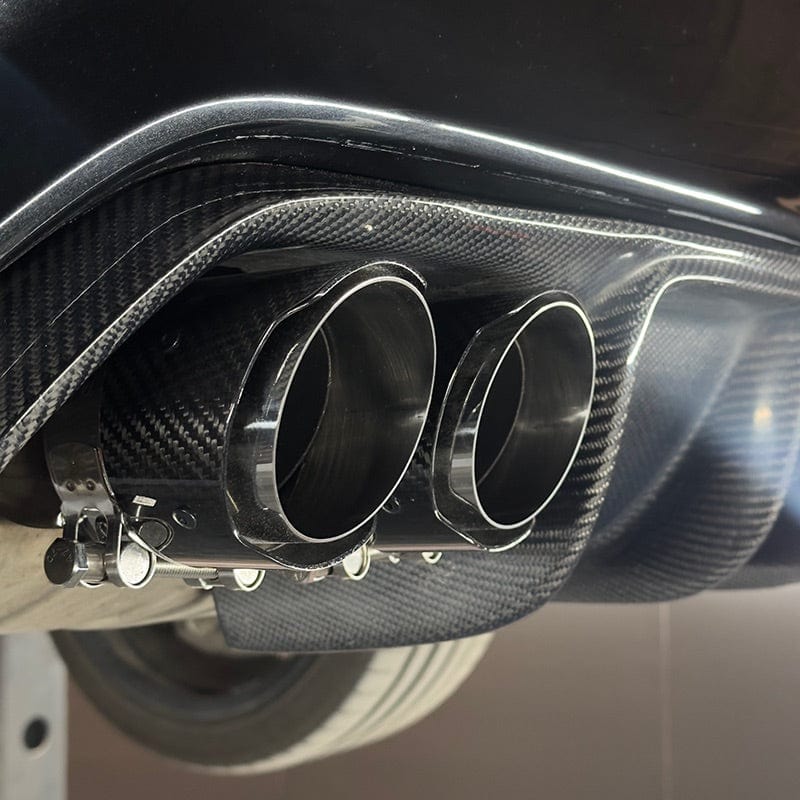 BMW M5 F10 Slash Cut Carbon Exhaust Tips