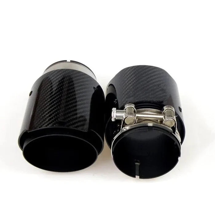 BMW M5 F10 Slash Cut Carbon Exhaust Tips