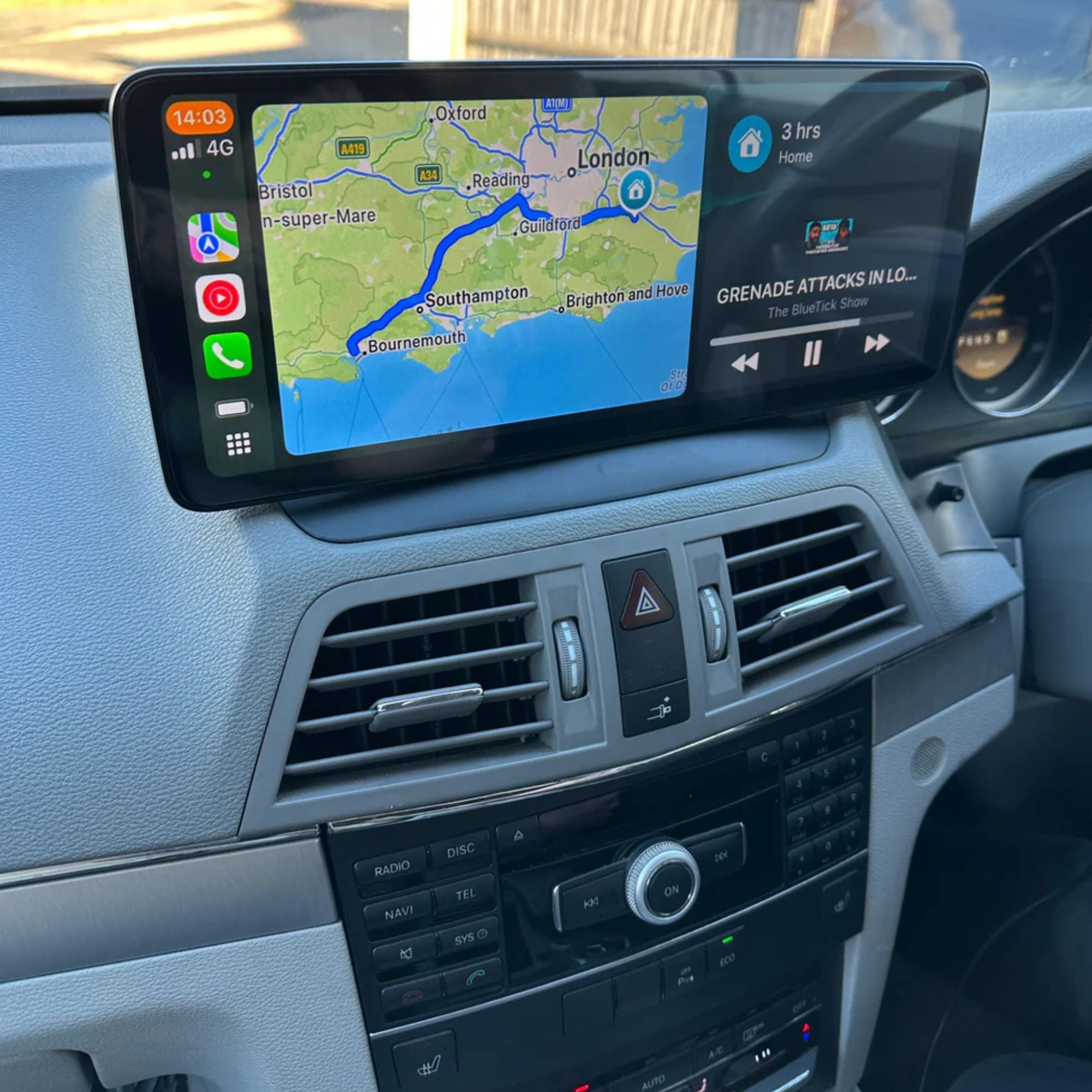 Mercedes E-Class C207 | 12.3" Apple CarPlay/Android Auto Touchscreen Display | (2009-2016)