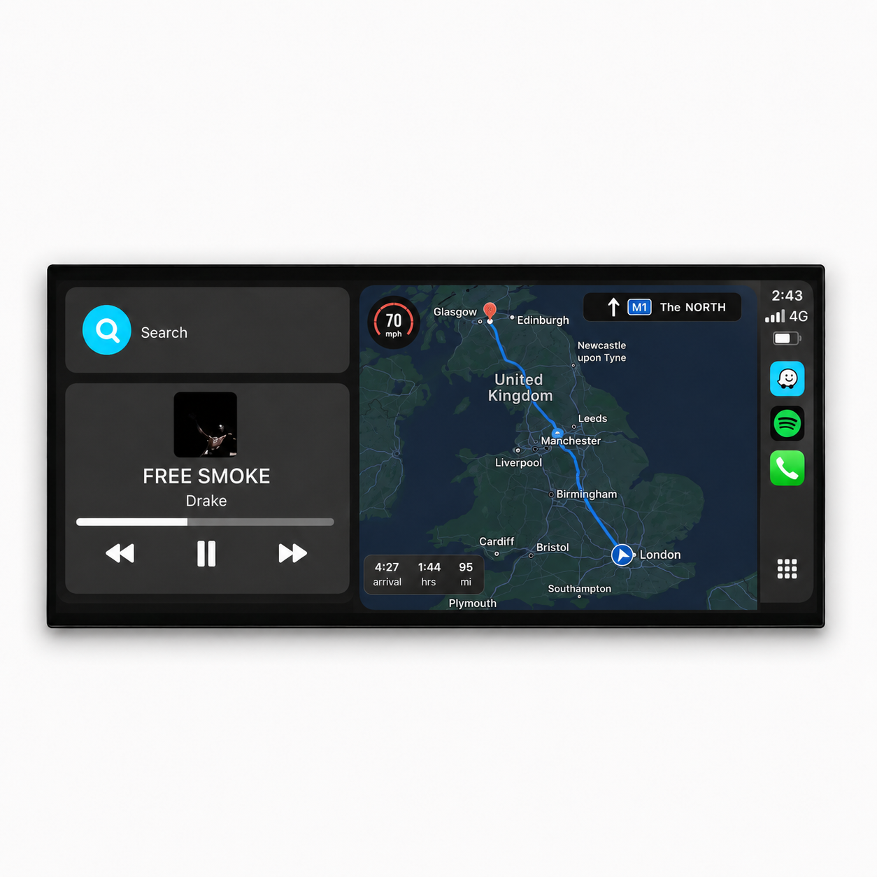 Audi A1/S1 8X | 12.3" Apple CarPlay/Android Auto Touchscreen Display | (2010-2018)