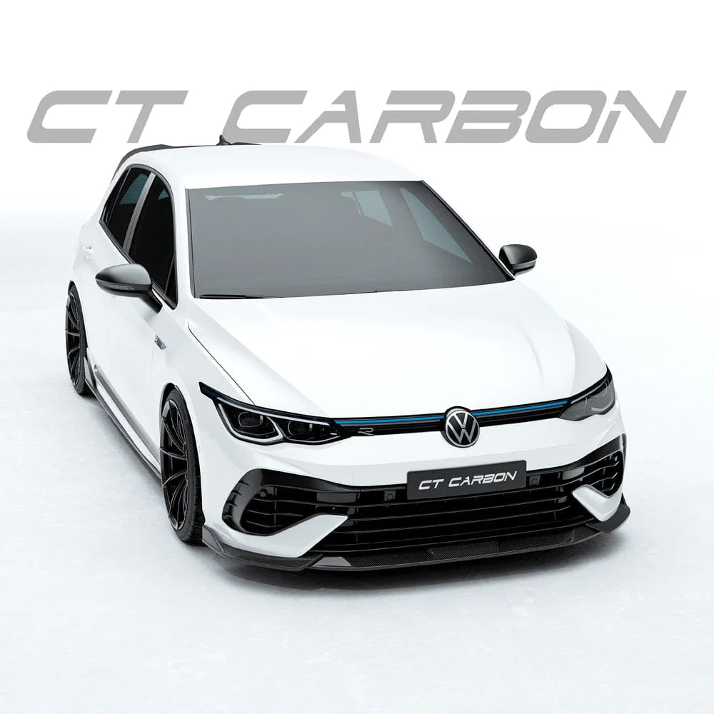 VW GOLF MK8 R CARBON FIBRE SPLITTER - CT DESIGN