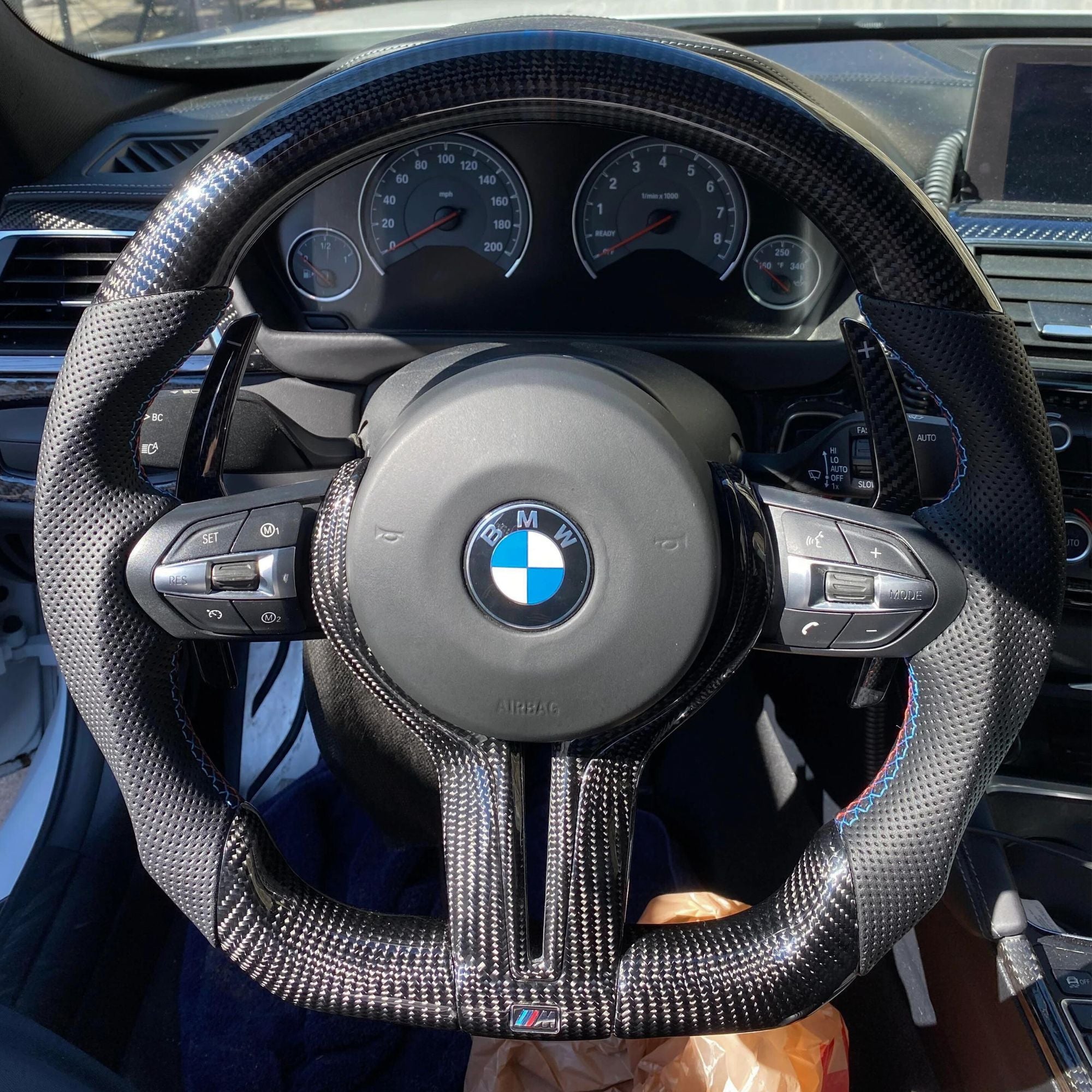 OPTIC Carbon Fibre Custom Steering Wheel For 1, 2, 3, 4 Series