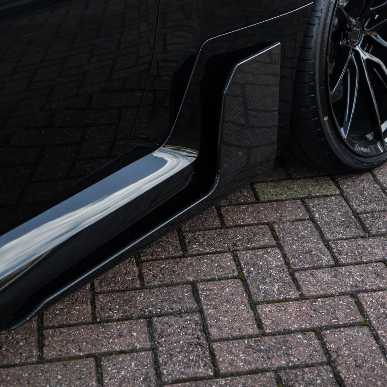 BMW M2 G87 Pre-Preg Dry Carbon Fibre Side Skirt Fins By OPTIC (2023+)