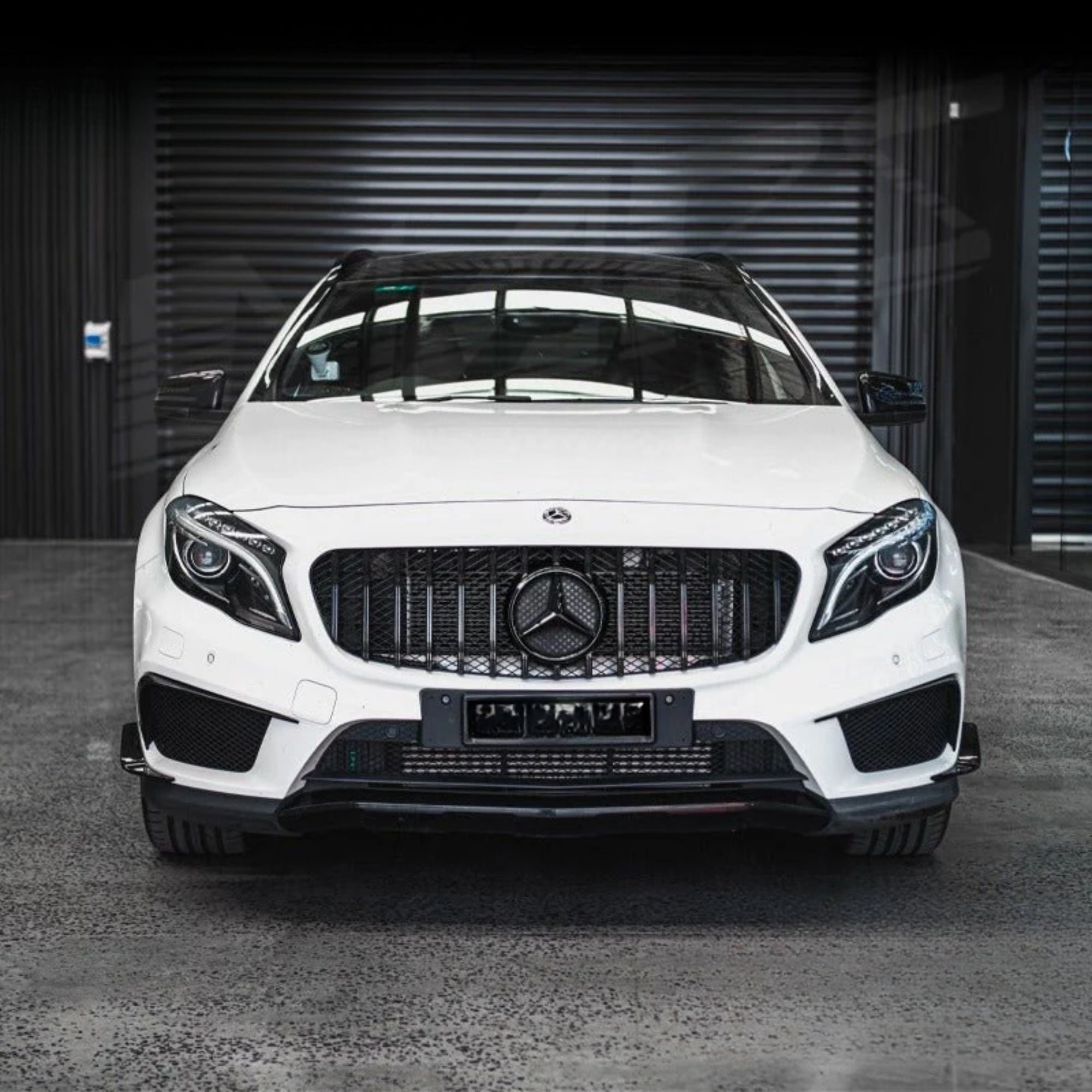 Mercedes GLA X156 Gloss Black Panamericana GT Style Grill (2014-2017)