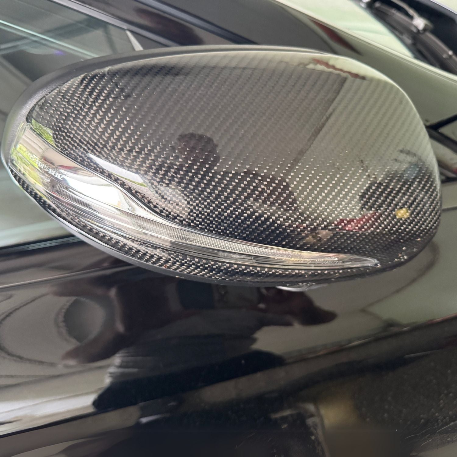 Mercedes C-Class W205 / E-Class W213 Carbon Fibre Mirror Covers (2014-2021)