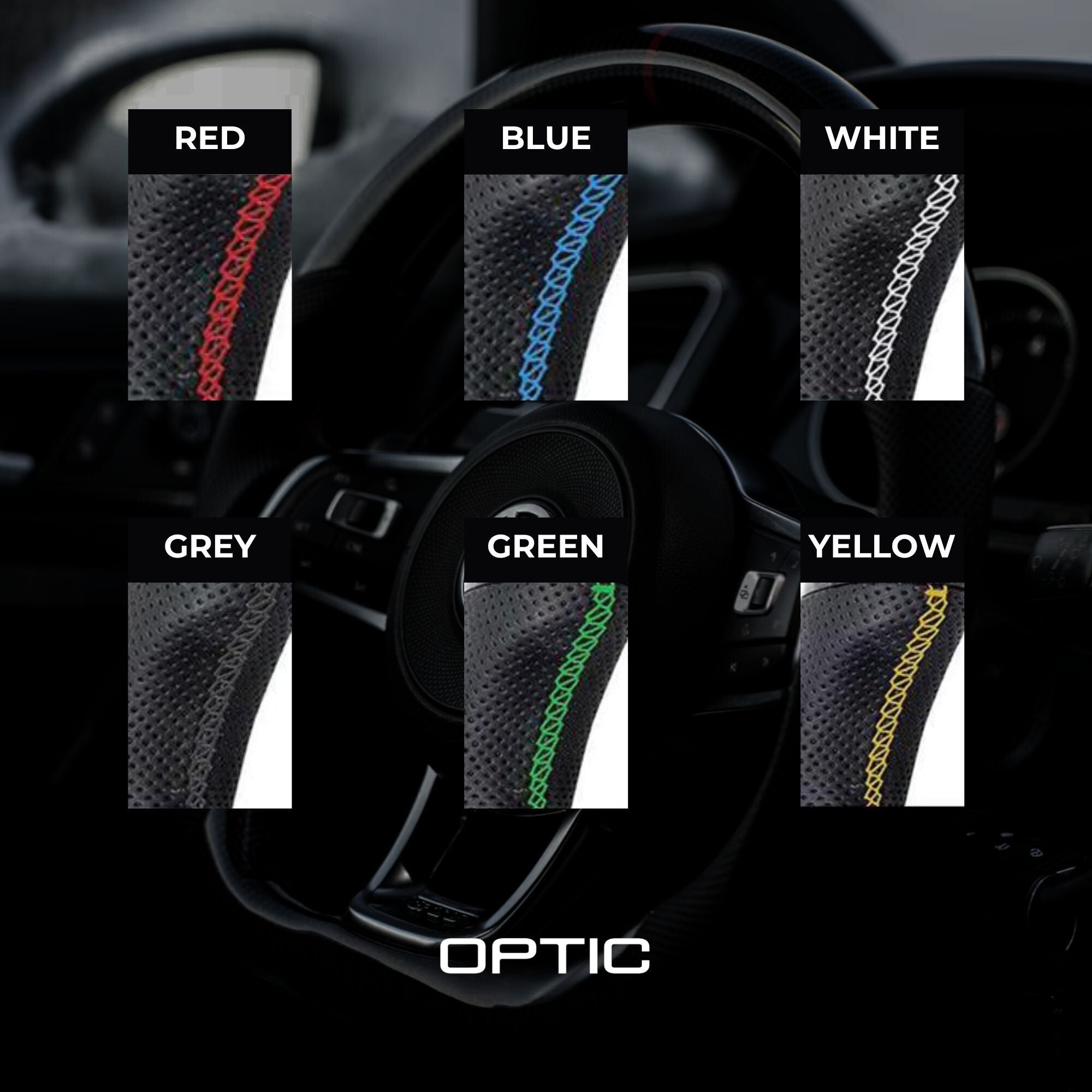 OPTIC Carbon Fibre Custom Steering Wheel For Scirocco MK3 (2013-2018)