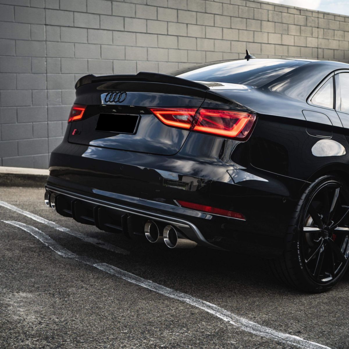 Audi A3 S3 RS3 8V Gloss Black Rear Spoiler (2013-2020)