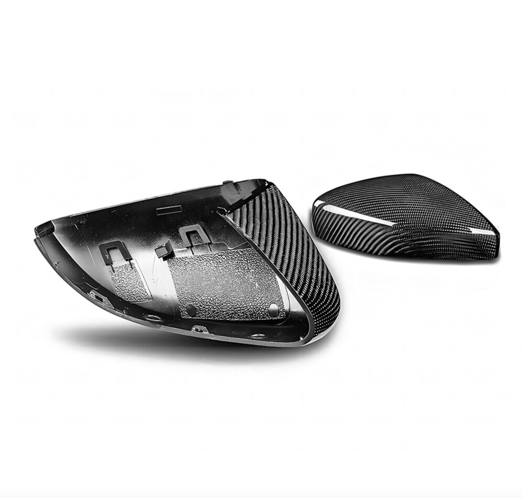 Polo MK5 6R 6C Carbon Fibre Replacement Wing Mirror Covers (2009-2017) - Avoro Design