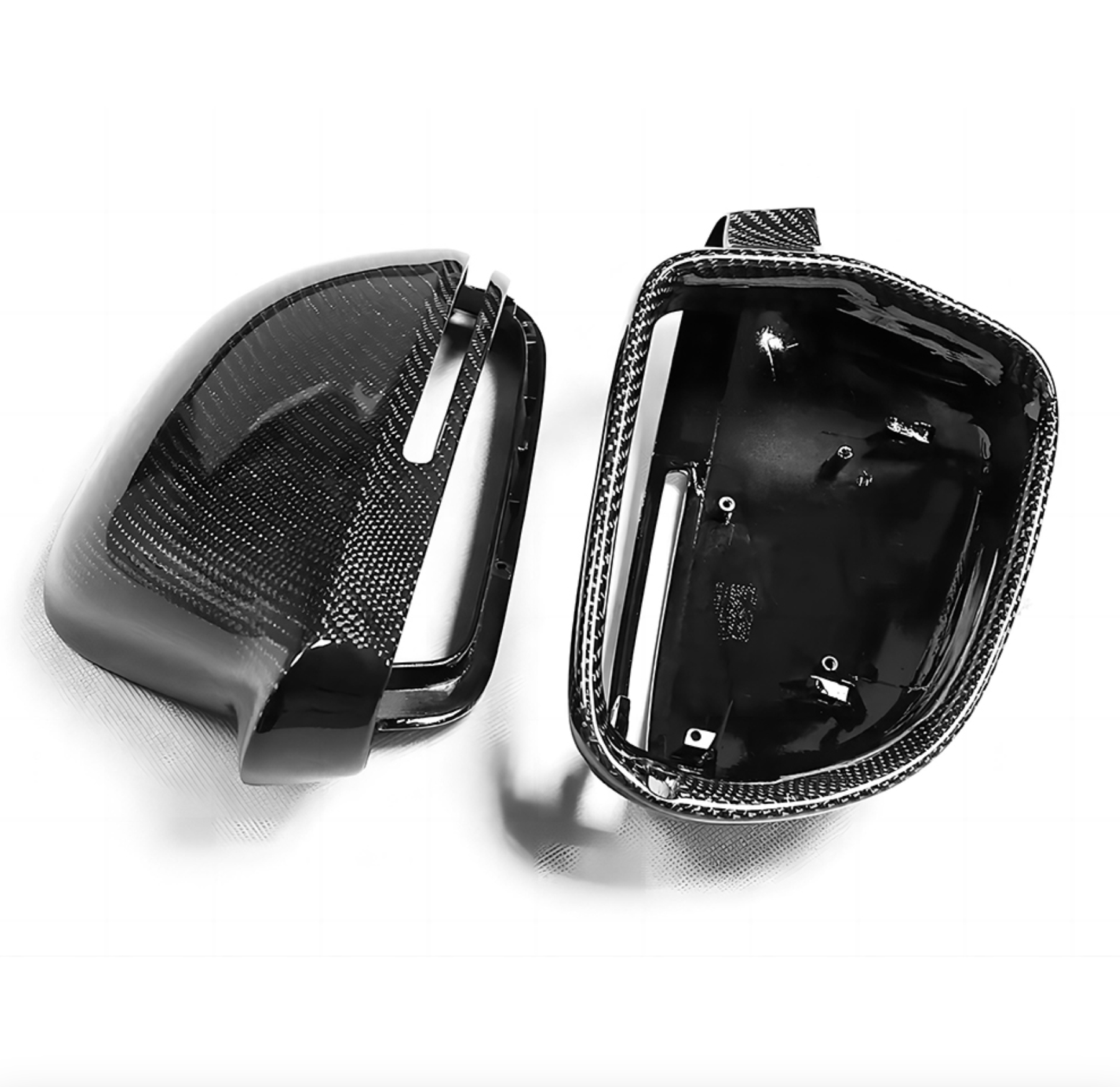 A3 8P Carbon Fibre Replacement Wing Mirror Covers (2009-2013) - Avoro Design